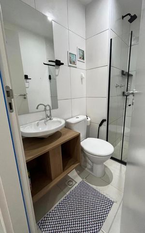 Apartamento para alugar com 44m², 2 quartos e sem vaga Apartamento para alugar com 44m², 2 quartos e sem vagaBanheiro