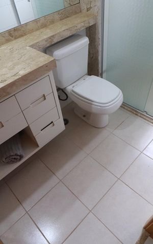 Apartamento para alugar com 137m², 3 quartos e 2 vagasBanheiro suite 2