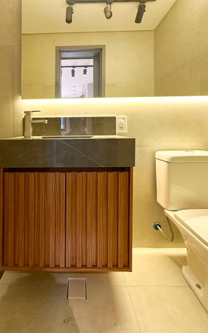Apartamento à venda com 84m², 1 quarto e 1 vaga Apartamento à venda com 84m², 1 quarto e 1 vagaBanheiro da Suíte