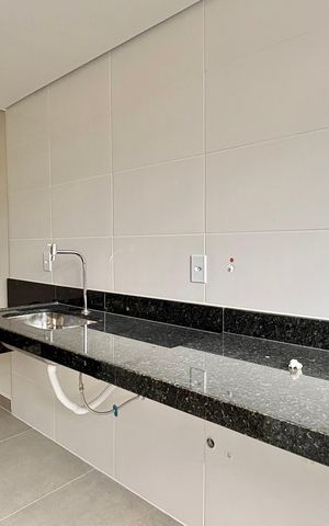 Apartamento à venda com 34m², 1 quarto e 1 vaga Apartamento à venda com 34m², 1 quarto e 1 vagaCozinha e Área de Serviço