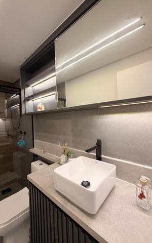 Apartamento à venda com 94m², 3 quartos e 2 vagasBanheiro Social