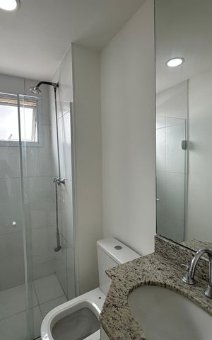 Apartamento para alugar com 76m², 3 quartos e 2 vagas Apartamento para alugar com 76m², 3 quartos e 2 vagasBanheiro Social