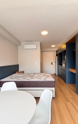 Apartamento para alugar com 27m², 1 quarto e sem vaga Apartamento para alugar com 27m², 1 quarto e sem vagaStudio