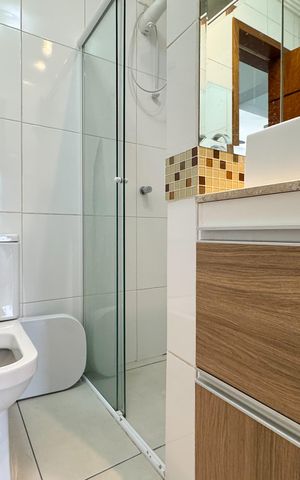 Apartamento para alugar com 44m², 1 quarto e 1 vaga Apartamento para alugar com 44m², 1 quarto e 1 vagaBanheiro Social