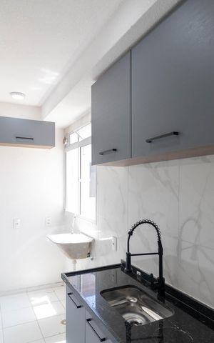 Apartamento à venda com 44m², 2 quartos e 1 vaga Apartamento à venda com 44m², 2 quartos e 1 vagaCozinha e Área de Serviço