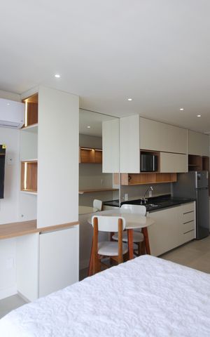 Studio à venda com 27m², 1 quarto e sem vaga Studio à venda com 27m², 1 quarto e sem vagaSuíte