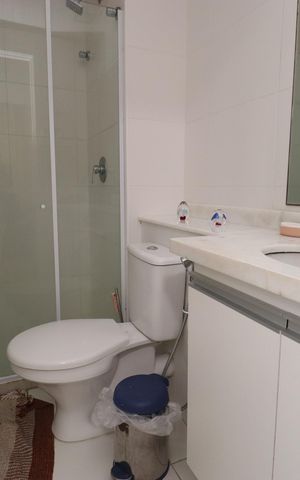 Apartamento para alugar com 50m², 1 quarto e 1 vaga Apartamento para alugar com 50m², 1 quarto e 1 vagaBanheiro