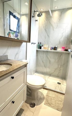Apartamento à venda com 78m², 2 quartos e 1 vaga Apartamento à venda com 78m², 2 quartos e 1 vagaBanheiro 1