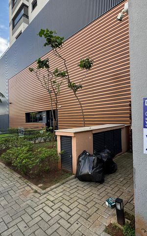 Apartamento à venda com 40m², 2 quartos e 1 vagaFachada com placa grande 