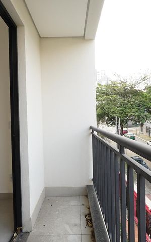 Studio à venda com 33m², 1 quarto e sem vagaVaranda