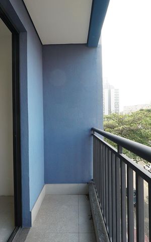 Studio à venda com 28m², 1 quarto e sem vagaVaranda