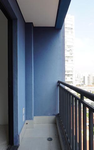 Studio à venda com 26m², 1 quarto e 1 vagaVaranda