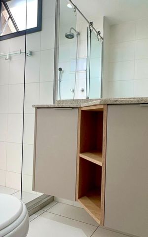 Apartamento para alugar com 118m², 3 quartos e 2 vagas Apartamento para alugar com 118m², 3 quartos e 2 vagasBanheiro da Suíte