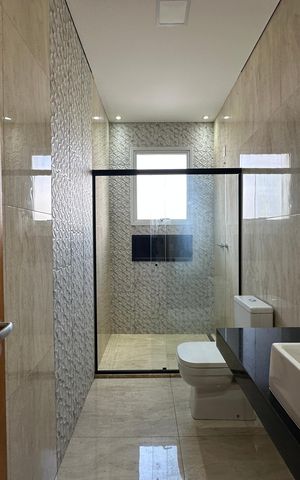 Casa de condomínio para alugar com 262m², 4 quartos e 4 vagas Casa de condomínio para alugar com 262m², 4 quartos e 4 vagasBanheiro Social