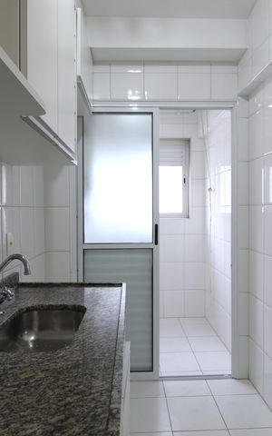 Apartamento à venda com 60m², 2 quartos e 1 vagaCozinha e Área de Serviço