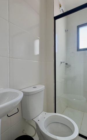 Apartamento para alugar com 55m², 2 quartos e 1 vaga Apartamento para alugar com 55m², 2 quartos e 1 vagaBanheiro 2