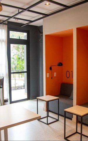 Studio para alugar com 27m², 1 quarto e sem vaga