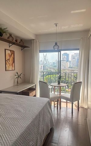 Studio para alugar com 24m², 1 quarto e sem vaga