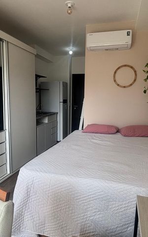 Studio para alugar com 24m², 1 quarto e sem vaga