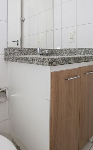 Apartamento para alugar com 57m², 2 quartos e 1 vaga Apartamento para alugar com 57m², 2 quartos e 1 vagaBanheiro Social