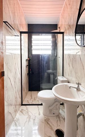 Casa de condomínio para alugar com 112m², 3 quartos e 2 vagas Casa de condomínio para alugar com 112m², 3 quartos e 2 vagasBanheiro Social