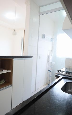 Apartamento à venda com 49m², 2 quartos e 1 vagaCozinha e Área de Serviço