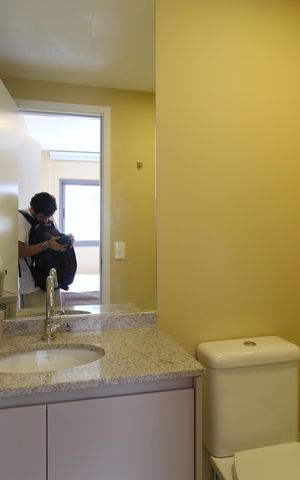 Apartamento para alugar com 33m², 1 quarto e sem vagaBanheiro da Suíte