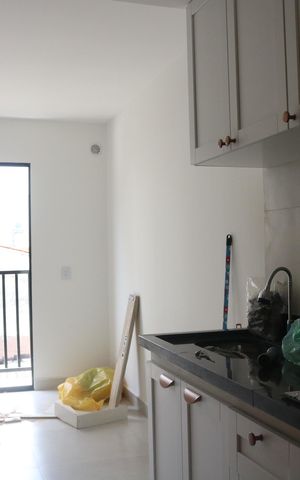 Apartamento para alugar com 36m², 2 quartos e sem vagaSala e Cozinha integrada