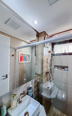 Apartamento à venda com 73m², 3 quartos e 1 vagaBanheiro da Suíte