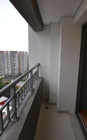 Studio à venda com 36m², 1 quarto e sem vagaVaranda