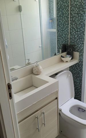 Apartamento à venda com 47m², 2 quartos e 1 vaga Apartamento à venda com 47m², 2 quartos e 1 vagaBanheiro