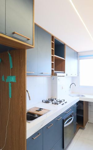 Apartamento para alugar com 55m², 2 quartos e 1 vagaCozinha e Área de Serviço
