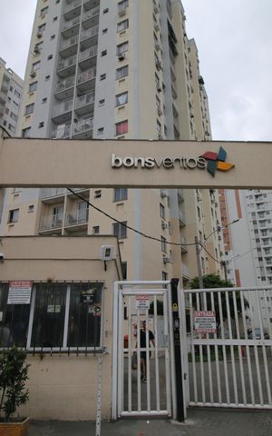 Apartamento à venda com 48m², 2 quartos e 1 vagaFachada e portaria
