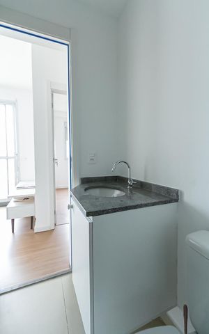 Apartamento para alugar com 55m², 2 quartos e 1 vaga Apartamento para alugar com 55m², 2 quartos e 1 vagaBanheiro Social