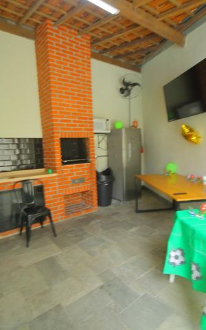 Casa de condomínio para alugar com 123m², 2 quartos e 2 vagasÁrea comum - Churrasqueira