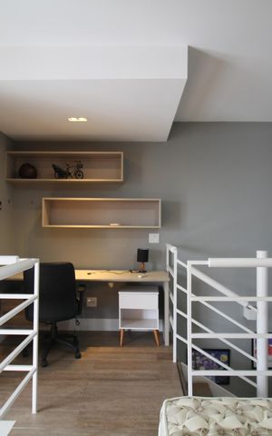 Studio à venda com 48m², 1 quarto e 1 vagaQuarto 