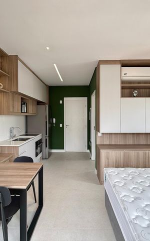 Studio para alugar com 30m², 1 quarto e sem vaga Studio para alugar com 30m², 1 quarto e sem vagaQuarto