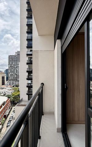 Studio para alugar com 30m², 1 quarto e sem vaga Studio para alugar com 30m², 1 quarto e sem vagaSacada