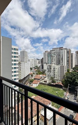 Studio para alugar com 30m², 1 quarto e sem vaga Studio para alugar com 30m², 1 quarto e sem vagaSacada