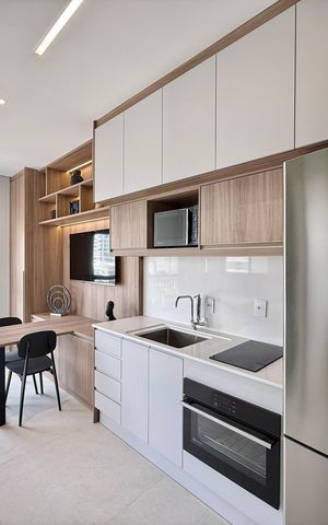 Studio para alugar com 30m², 1 quarto e sem vaga Studio para alugar com 30m², 1 quarto e sem vagaCozinha