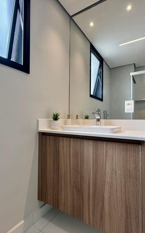 Studio para alugar com 30m², 1 quarto e sem vaga Studio para alugar com 30m², 1 quarto e sem vagaBanheiro