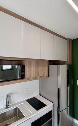 Studio para alugar com 30m², 1 quarto e sem vaga Studio para alugar com 30m², 1 quarto e sem vagaCozinha