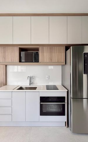 Studio para alugar com 30m², 1 quarto e sem vaga Studio para alugar com 30m², 1 quarto e sem vagaCozinha