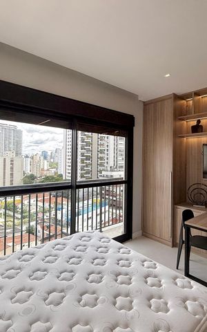 Studio para alugar com 30m², 1 quarto e sem vaga Studio para alugar com 30m², 1 quarto e sem vagaQuarto