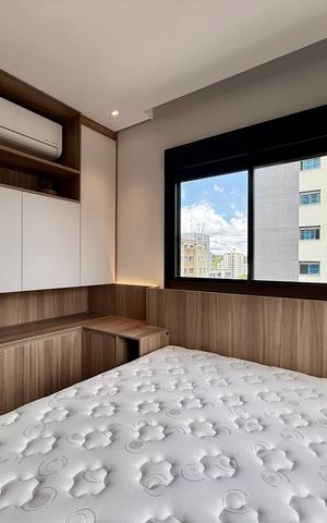 Studio para alugar com 30m², 1 quarto e sem vaga Studio para alugar com 30m², 1 quarto e sem vagaQuarto