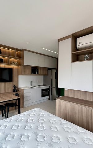 Studio para alugar com 30m², 1 quarto e sem vaga Studio para alugar com 30m², 1 quarto e sem vagaQuarto