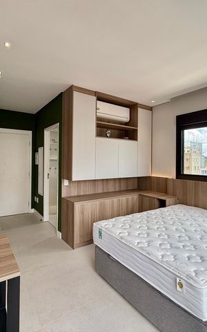Studio para alugar com 30m², 1 quarto e sem vaga Studio para alugar com 30m², 1 quarto e sem vagaQuarto