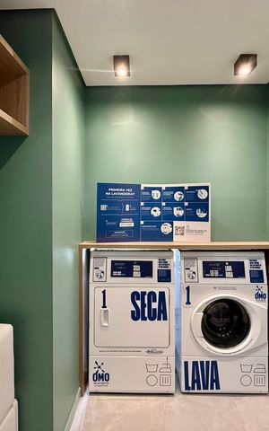 Studio para alugar com 30m², 1 quarto e sem vaga Studio para alugar com 30m², 1 quarto e sem vagaLavanderia