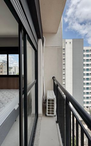 Studio para alugar com 30m², 1 quarto e sem vaga Studio para alugar com 30m², 1 quarto e sem vagaSacada