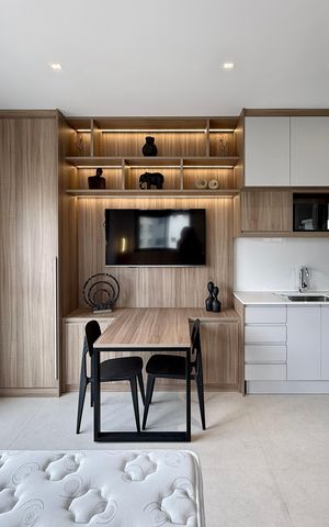 Studio para alugar com 30m², 1 quarto e sem vaga Studio para alugar com 30m², 1 quarto e sem vagaQuarto